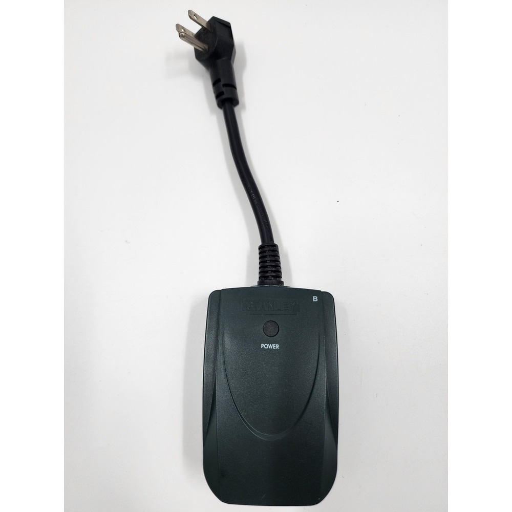Stanley 31186 Outdoor Remote Control Outlet Receiver Black Wireless Power Switch